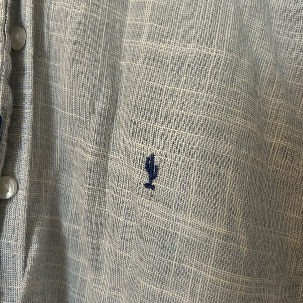Blue cactus Button-Up Jacket - Picture 3 of 3